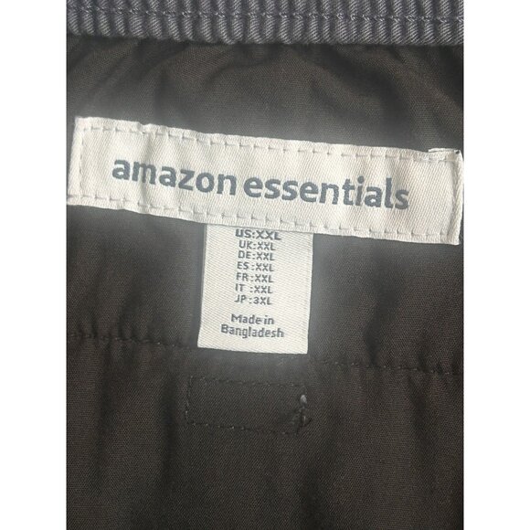 Amazon Essentials Men's Elastic Waist Cargo Shorts 100% Cotton Navy- XXL - Picture 8 of 9